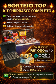 MEGA kit churrasco ou MIL NO PIX